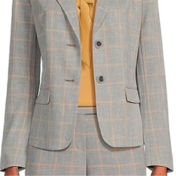 Kasper Plaid Print Notch Lapel Long Sleeve Two
Button Jacket size 8 - Picture 3 of 10